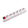 6 gang extension socket with earthing and switch