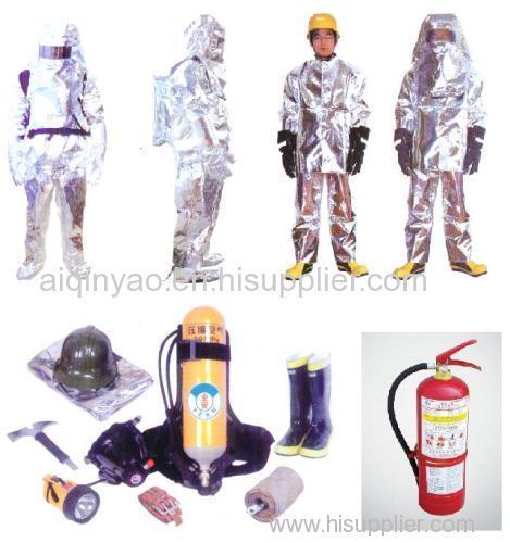 Fireman's outfit Chemical protective clothing Breathing Apparatus IMO sign Foam applicator