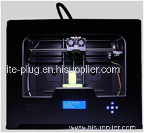 cheap personal 3D printer dual extruder with LCD FDM 3d printer metal 3d printer 225*145*150mm