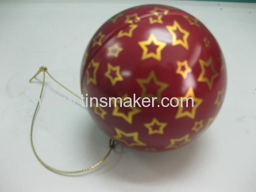 tin ball for Christmas