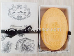 natural scent soap with different scents and shapes in the buautiful box