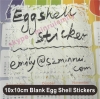 Custom Very Hard to Remove Blank Plain White Eggshell Destrucive Stickers in Rolls or In Sheets For Graffiti Writer Use