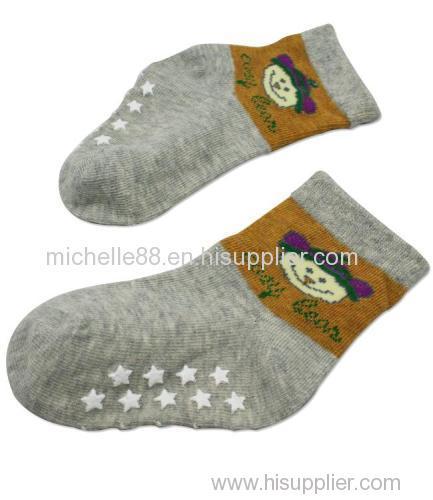 Baby cotton anti-slip socks