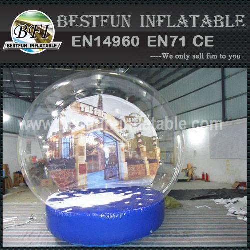 Customized inflatable snow globe