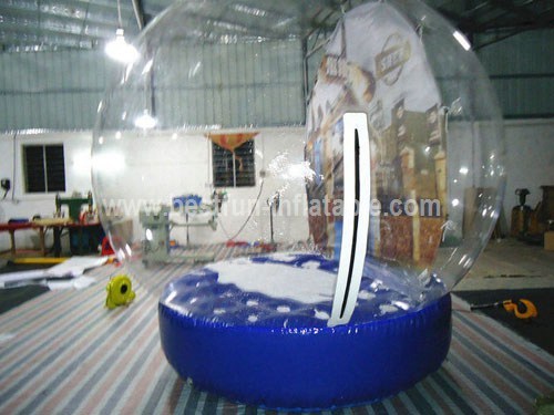 Customized inflatable snow globe