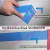 Tamper Proof VOID Label Papers No Transfer or No Residue Blue VOID OPEN Stickers in A3/A4 or Customized in Sheets