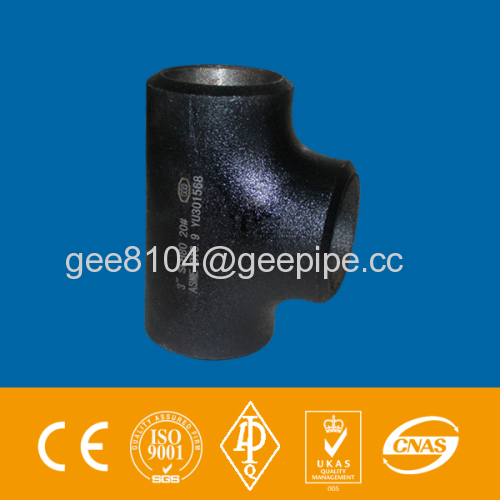 EQUAL TEE ASTM A234 WPB black paint seamless or welded