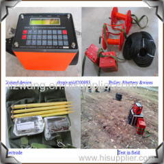 geological instrument with water detector