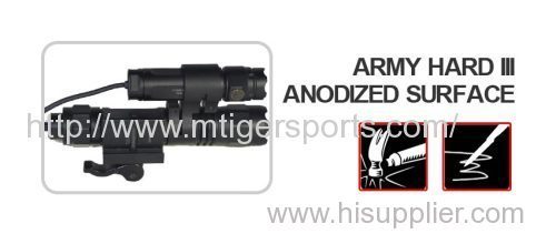 Mtigersports Tactical OPS flashlight Gear 500 lumens with more than 3 hours working time at Hi