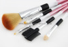 Pink Makeup Brush Set with PVC Packing for Promotional