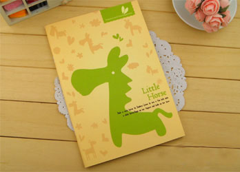 Cute Pony Wireless Composition Notebook For Kids