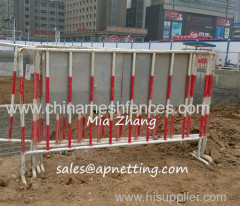 Construction site safeguard 1100mm height movable barricade fence