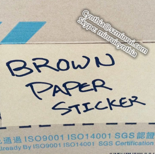 Custom Brown Kraft Paper Adhesive Sticker Paper