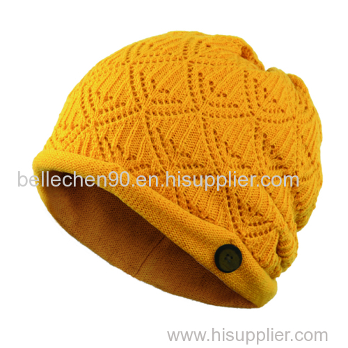 Wholesale crochet women acrylic winter custom cheap knitted hats & caps