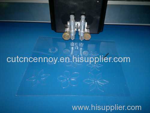 Clear PVC box cutting sample machine