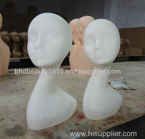 Supply faceless wig display heads/ mannequin heads with abstract face
