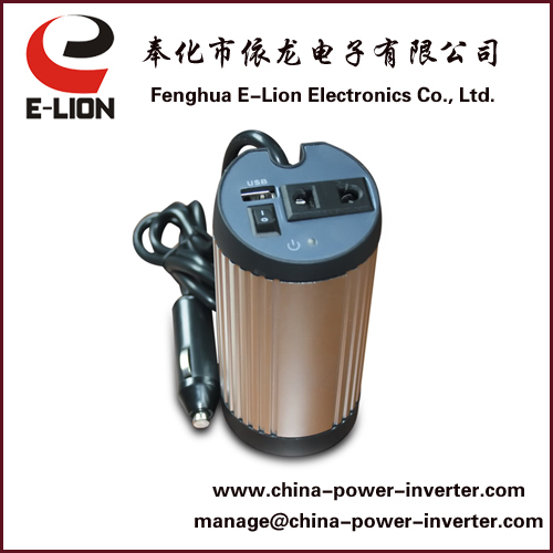 150W cylinder with USB connector  power inverter