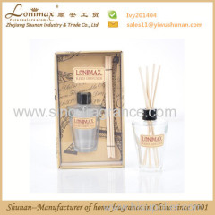 Aroma reed diffuser/ 60ml reed diffuser with rattan sticks/ good quality package