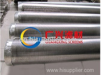 manufacture hot sale sand control wire wrapped continuous slot water well screen