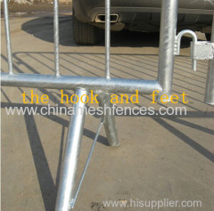 hot dipped galvanized temporary pedestrian barricade