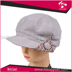 LADIES FABRIC CAP W PRINTED LINING