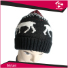 KNITTED JACQUARD BEANIE HAT