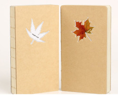 Glitter Maple Hard Cover Drawing Book With Both Kraft And Free Paper Inner