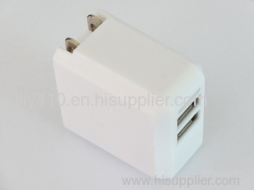 Dual USB US Plug Travel Charger ( MU2T)