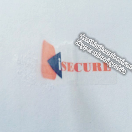 Custom Clear Secure Adhesive Stickers