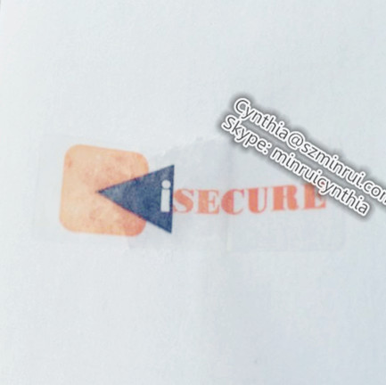 Custom Clear Secure Adhesive Stickers