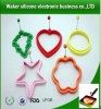 wholesale fashion silicone egg rings / heart shape egg rings/ star shape egg rings