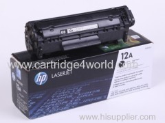 China supplier 12A Hp toner cartridges virgin empty toner cartridge for hp toner