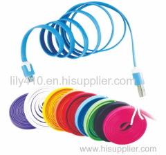 Round & Flat Color Cable for Micro USB Data Cable