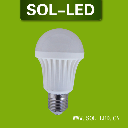 6W 8W 9W 12W LED Heating Plastic Bulb CRI > 80Ra >450lm