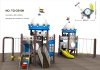 High Quality Outdoor Playground Children Combined Slide Kids Plastic Slides