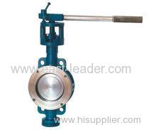 Butt-clamped three-eccentric hard-sealing butterfly valve