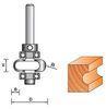 45# Carbon Steel Flute TCT Router Bit With Two Times Grinding Rough Grinding For Woodwork