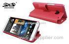 HTC One M7 PU Leather Cell Phone Cases with Card Slot Protective Cover