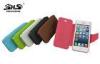 Dustproof Leather Cell Phone Cases PU iPhone5C Cover With Card Slot