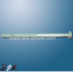 Square bolt pole line hardware