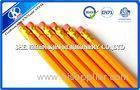 Yellow Hexagonal Wooden Graphite Pencil Set With Eraser For Students