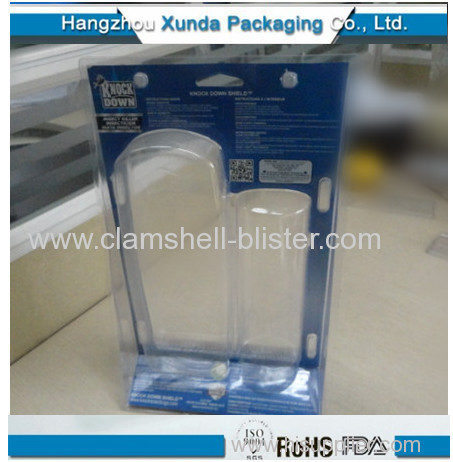 Plastic Tri-fold clamshell packaging blister packaging for cosmetic