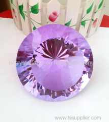 crystal purple diamond paperweight