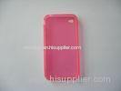 Rose Red Anti-scratch Soft Plastic Cell Phone Cases For IPhone 5 / 5S
