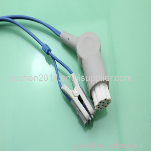 Compatible reusable Datex Spo2 Sensor NV 10J connector