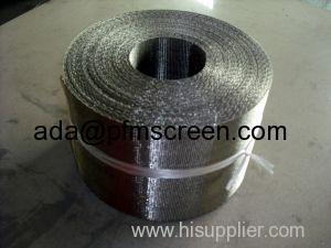 Plastic extrusion filter screen band