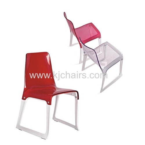 Modern PC plastic chairs without armrest