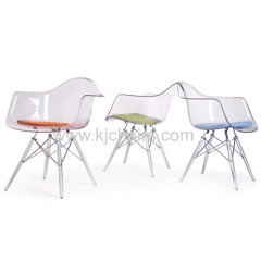 clear Legs Emaes Chair Leisure Plastic dining Chair