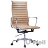 2015 popular hot europe market good selling eames Executive aluminum leather high back office chair Beige