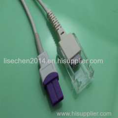 Lohmeier spo2 adapter cable rectangle 12 pins>>DB9A